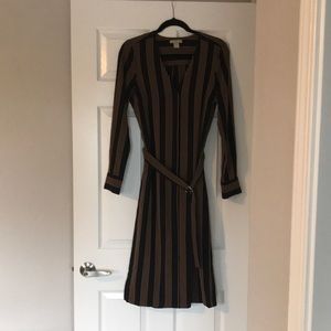 Black & tan stripped H&M dress.